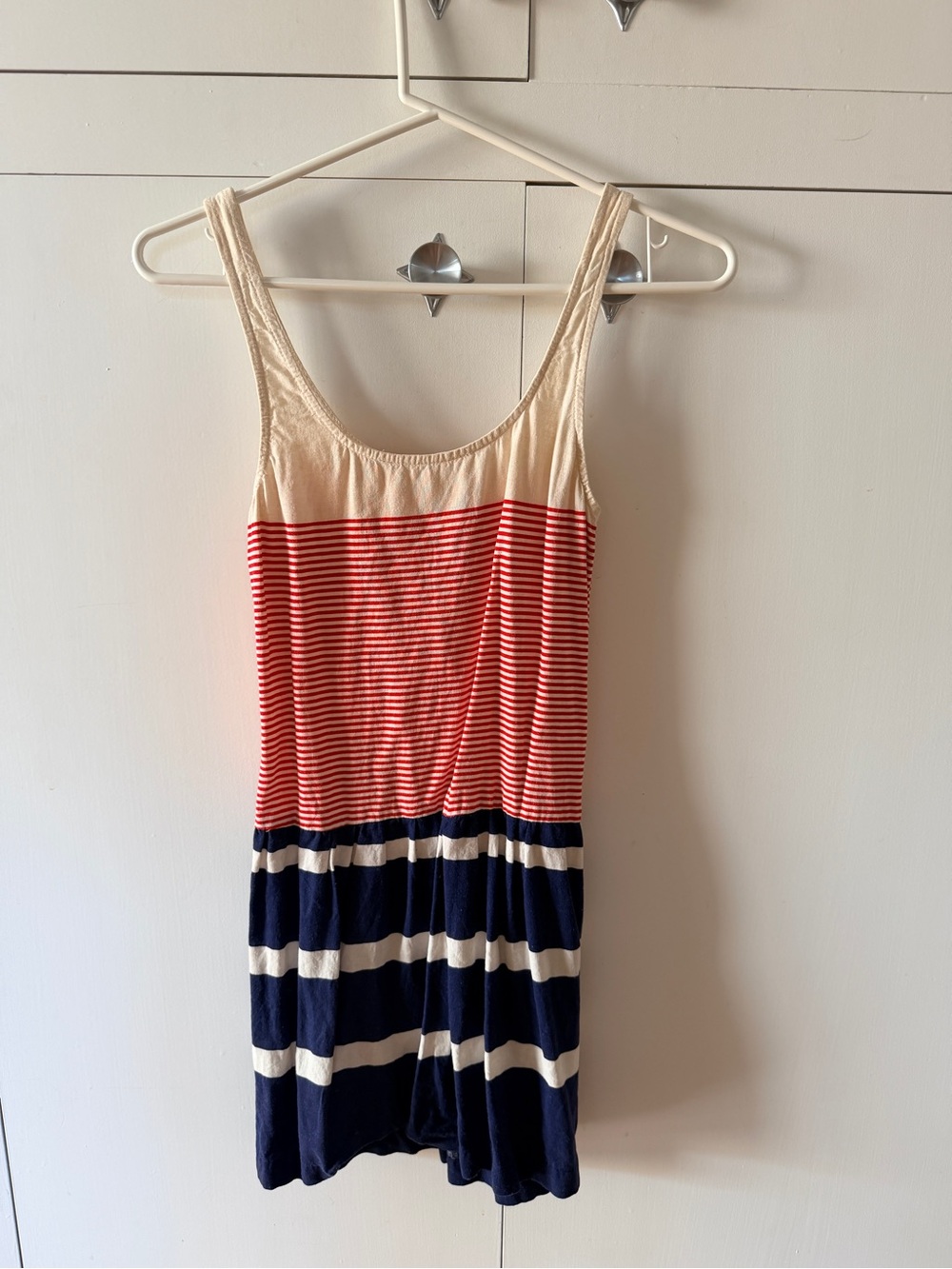 Urban Outfitter’s Striped Tank Dress in Red, Navy & Cream - Women